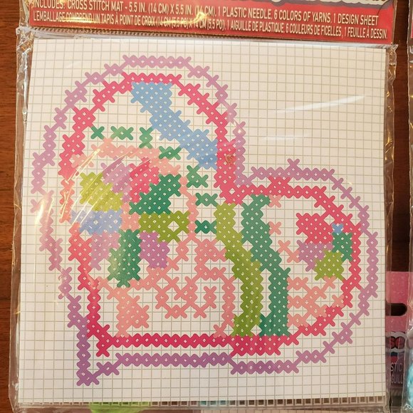 Cross Stitch Patterns, set of 3, Cross Stitch Kit, Kids Cross Stitch, Sewing Kit - Picture 3 of 7